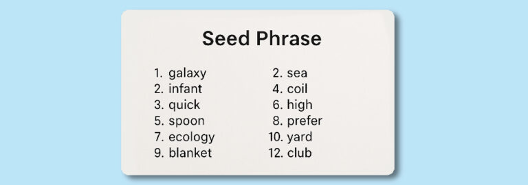 Qué es una seed phrase